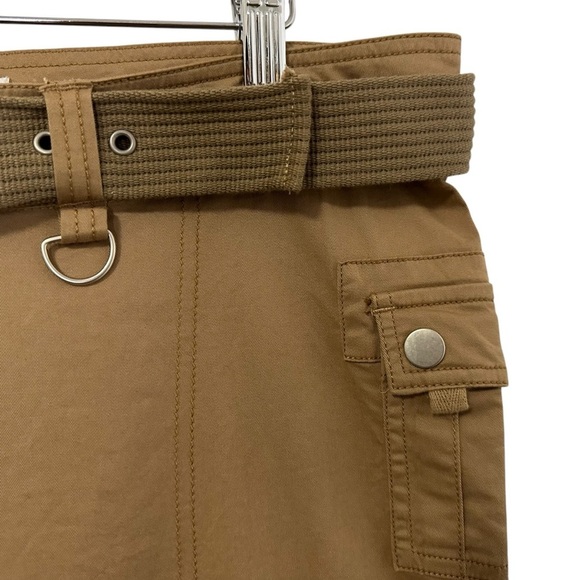 I.AM.GIA Womens Jordan Wide Leg Belted Pants Size Medium Tan Cotton Blend NWT - Picture 6 of 10